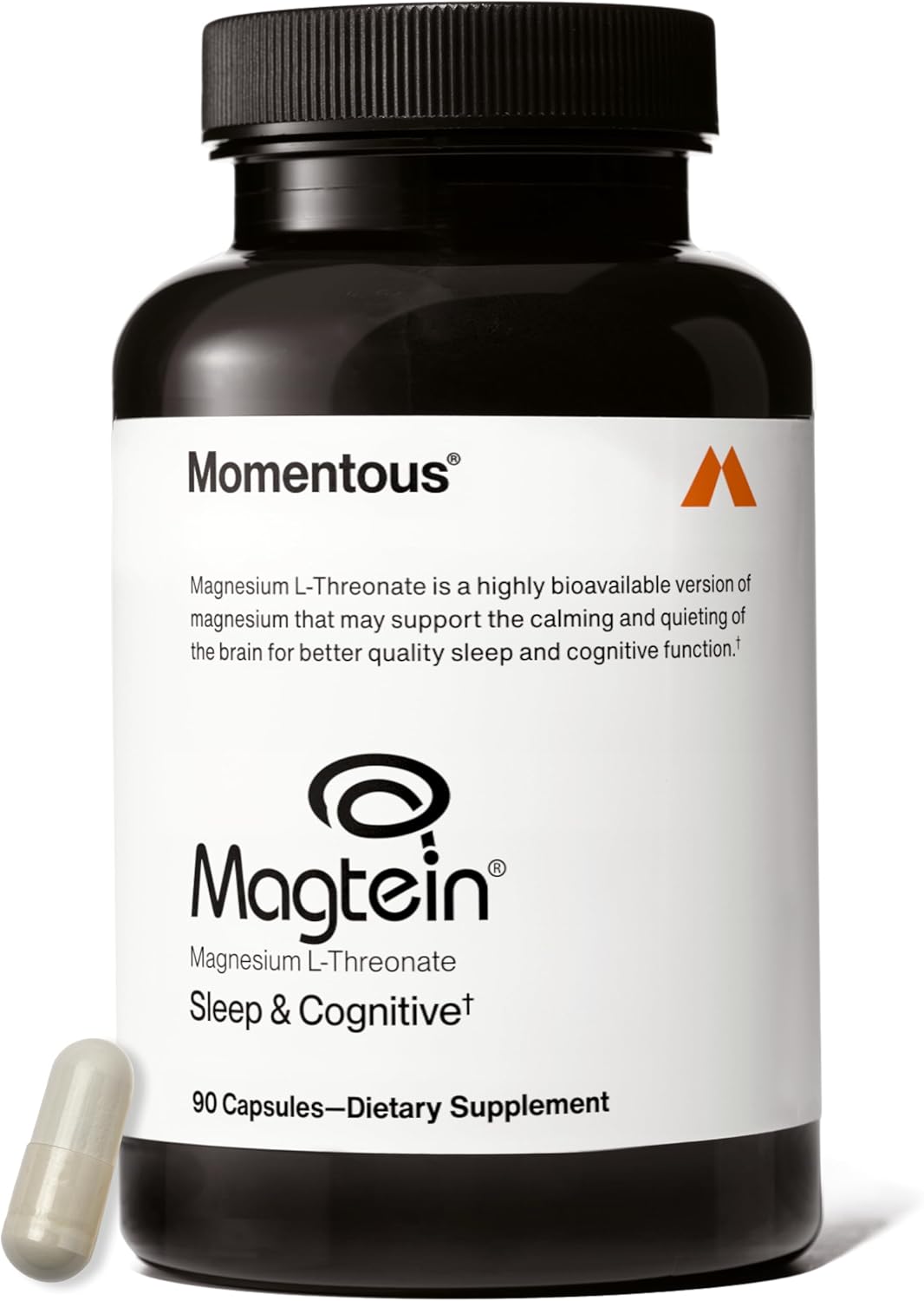 Momentous Magtein Magnesium L-Threonate, Cognitive Health Supplement, 145mg